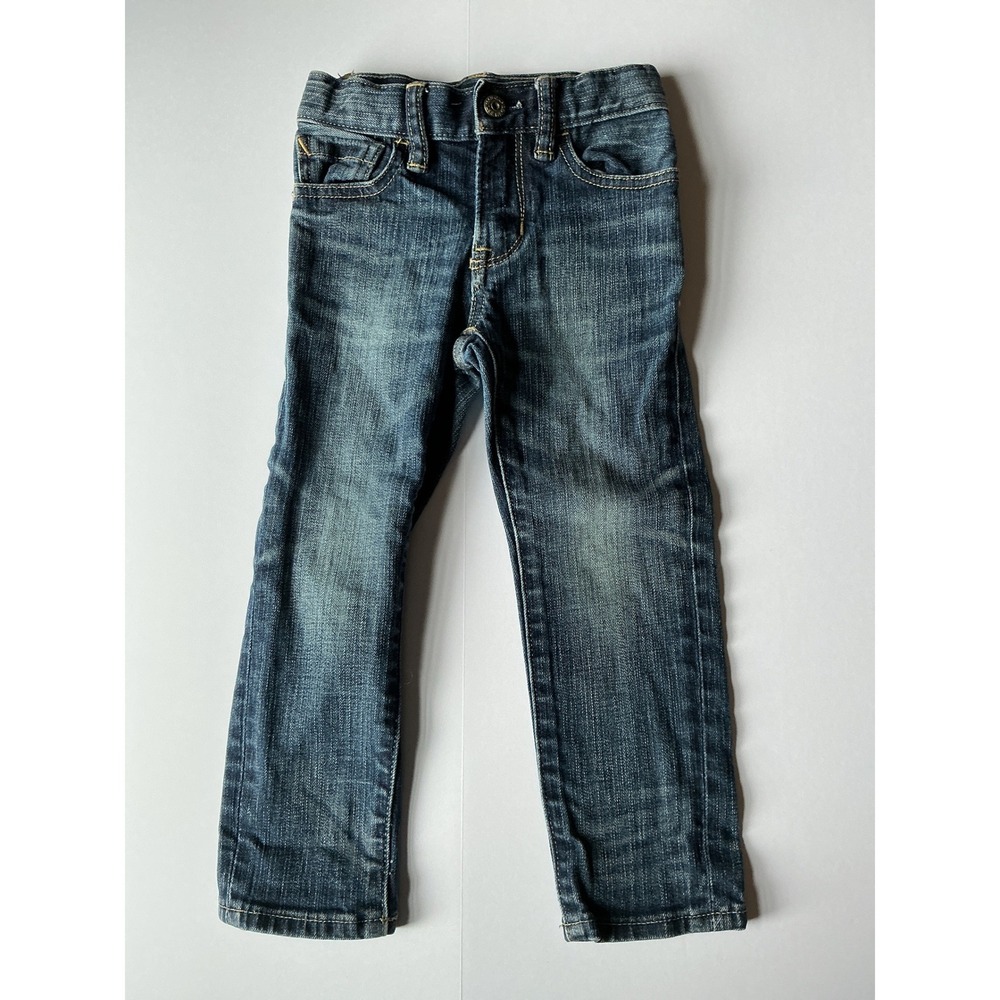 Baby‎ Gap Skinny Jeans Toddler 2Y Blue Excellent Adjustable Waist 1969 Denim